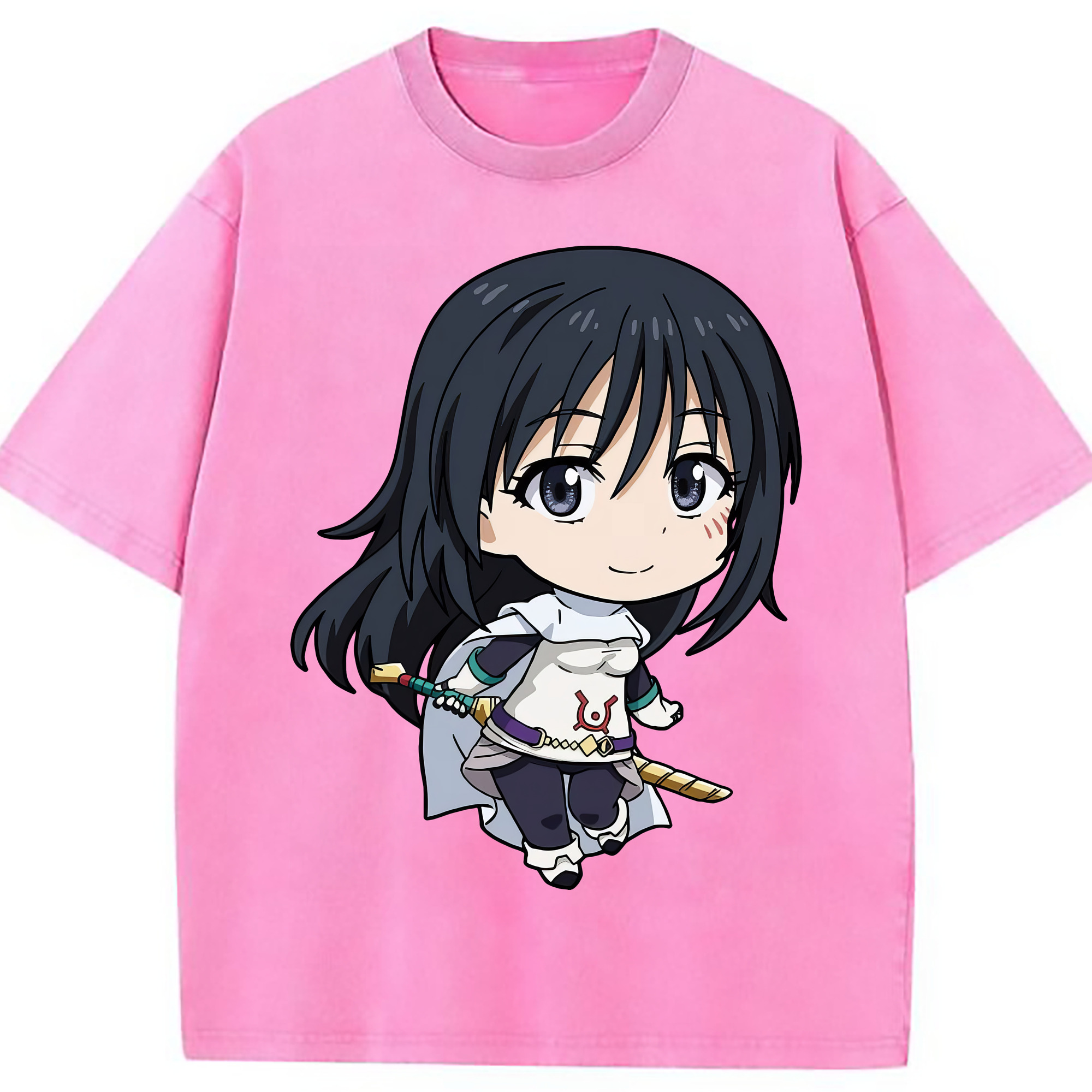 （画像用） 転スラ Regarding Reincarnated to Slime 綿100% ヴィンテージ風 半袖Tシャツ（フロントプリント）
